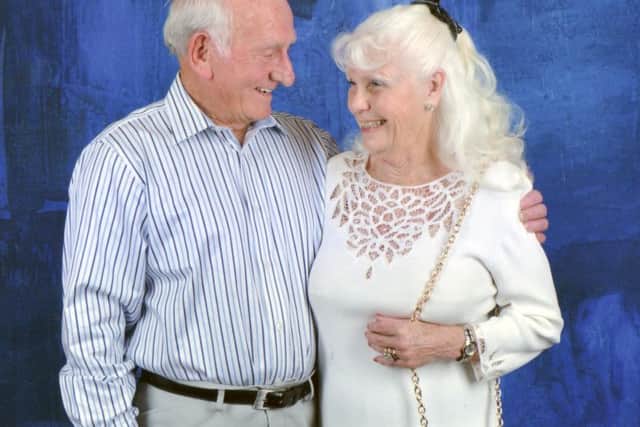Dot pictured with her devoted husband Archie in 2016. The pair were equals business