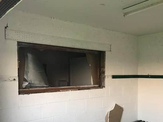 Thieves broke into the Rawmarsh Junior Football Club premises on Friday morning, but came away empty-handed