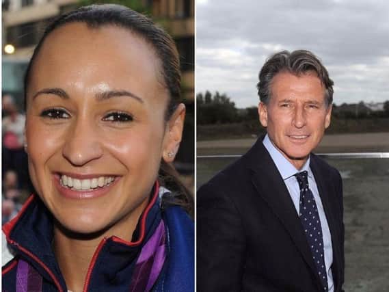Jessica Ennis Hill and Lord Coe.
