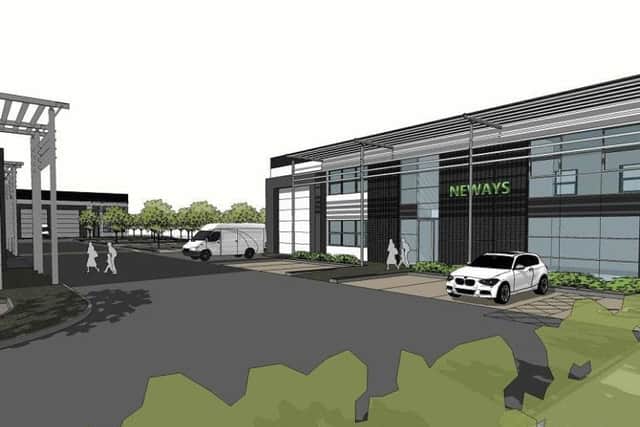 How the new business park could look.