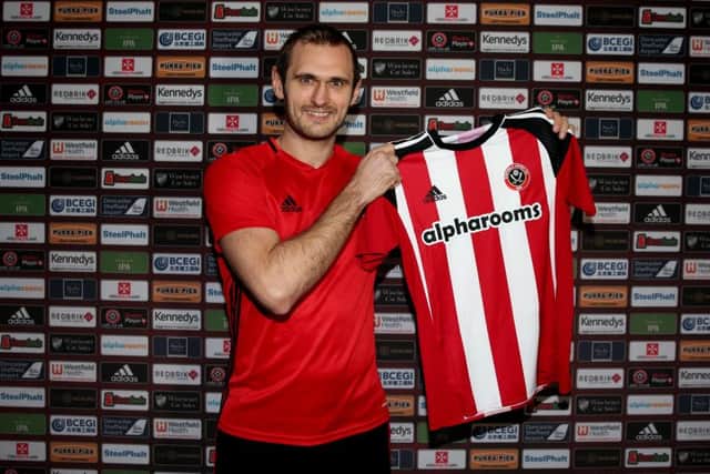 James Hanson has signed a long-term contract with Sheffield United: Simon Bellis/Sportimage