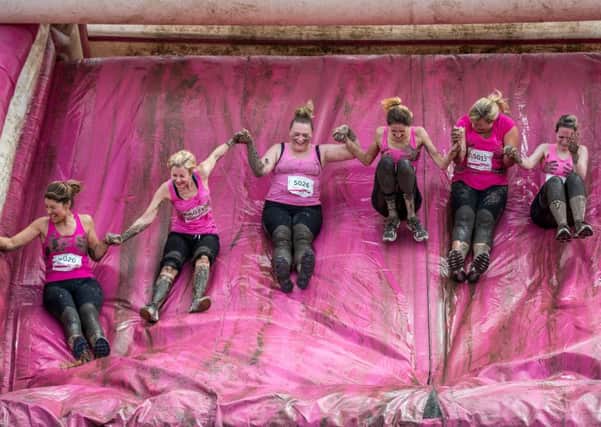 CANCER RESEARCH UK: Maidstone Pretty Muddy 5km - Saturday 11th July 2015 held at Mote Park, Maidstone, Kent.
