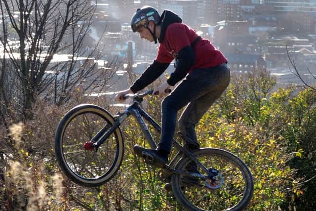 Parkwood Springs: Mountain biker Jake Monk