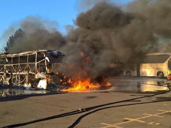 Blaze in Worksop. Picture: Nottinghamshire Fire and Rescue