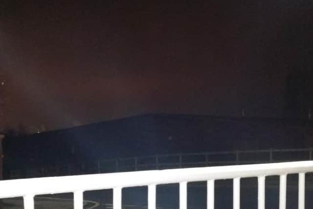 The same view, without the orange lights.