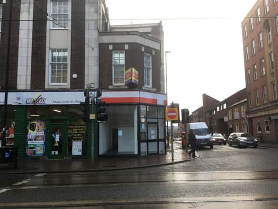 The proposed site of a new off licence in West Street.