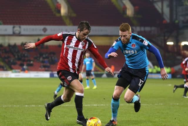 Mark McNulty in action against Fleetwood Town. Pic credit should read: Simon Bellis/Sportimage