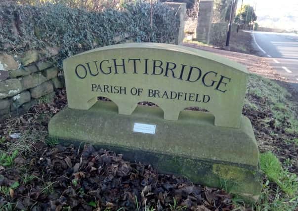 This stone on Oughtibridge Lane appears to have been inspired by the origins of the village's name
