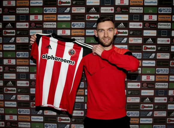 Jay O'Shea has joined Sheffield United on loan from Chesterfield: Simon Bellis/Sportimage