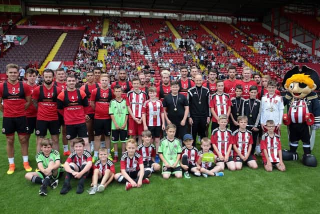 Sheffield United hold their open training sessions and autograph signing for fans at Bramall Lane, Sheffield, United Kingdom on 30 July 2016. Photo by Glenn Ashley Photography