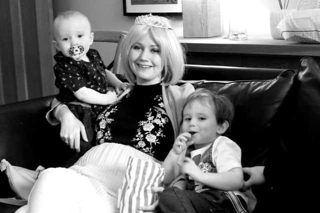 Kate Dunn with her sons Keiran and Seb
