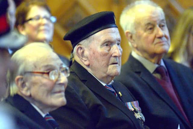 Four British Second World War veterans from Sheffield are presented with the LÃ©gion dhonneur, Frances highest military distinction, in a ceremony at the Town Hall in Sheffield on Thursday