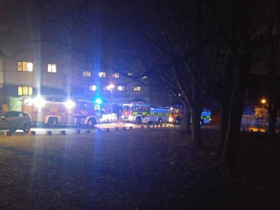South Yorkshire Fire and Rescue were called out to the Northfield Nursing Home in Roebuck Road, Crookes just after 8.10pm this evening. Picture courtesy of Star reader, Cocis Florin,