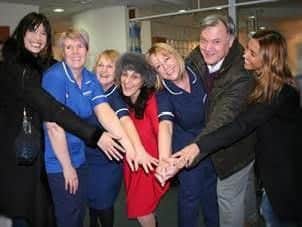 The stars of Strictly Come Dancing tour have surprised patients at Weston Park Cancer hospital with an unexpected visit.