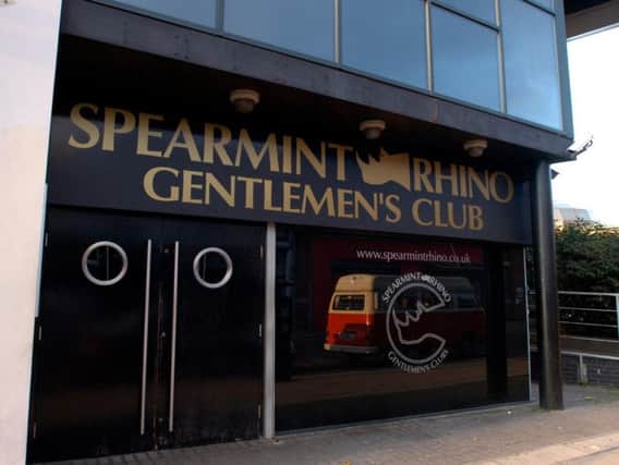 Spearmint Rhino is one of Sheffield's sex establishments