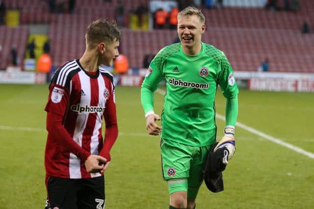 Aaron Ramsdale (right) has a bright future ahead of him. Pic Simon Bellis/Sportimage