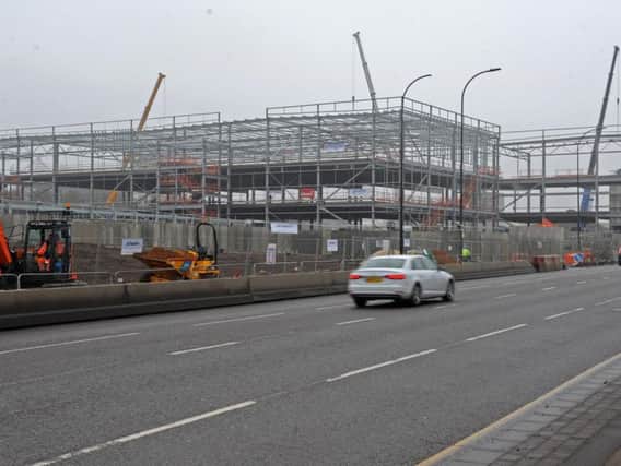Sheffield's new Ikea superstore under construction.