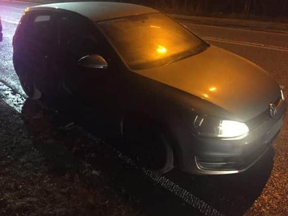 Stolen car seized after a police chase in Sheffield