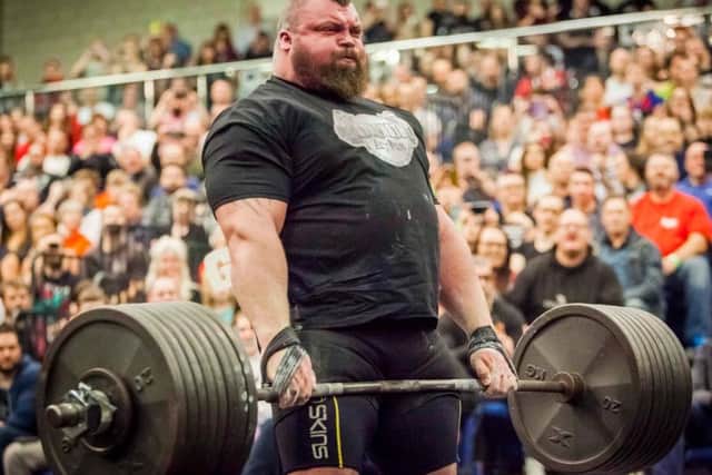 'The Beast' deadlifts his way back into the record books - lifting 350kg, or around 55 stone, a knee-crunching nine times in under a minute.  Photos: Marisa Cashill.