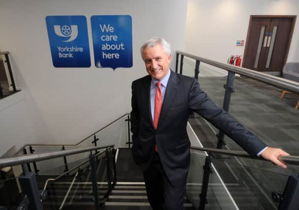 David Duffy the CEO for Yorkshire Bank, pictured at their offices at Briggate, Leeds..14th December 2015 Picture by Simon Hulme