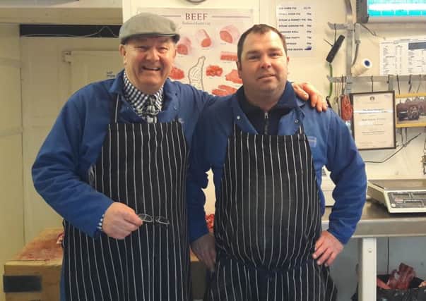 Tony and Mark Wasteney of Wasteney's Butchers in Grenoside
