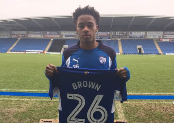 Reece Brown. Submitted by Chesterfield FC.