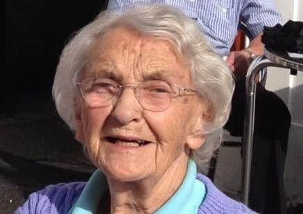 Ruth's grandmother, Eileen Boam, 90