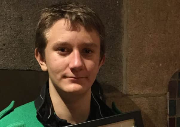 Izaac Jones, of Hathersage, Sheffield, who has been awarded a commendation by St John's Ambulance after saving a couple who were trapped in a flooded car in 2016.