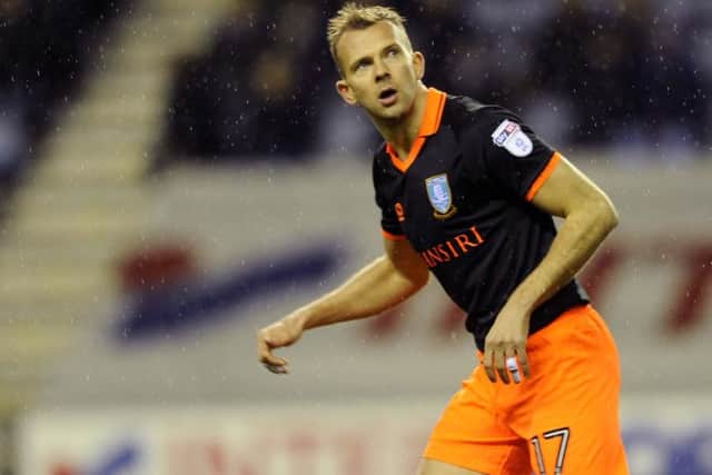 Debutant Jordan Rhodes produced an excellent flick-on to set up Ross Wallaces decisive goal for Wednesday. Pictures: Steve Ellis