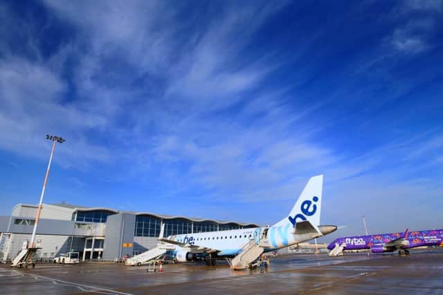 Flybe flight at Doncaster Sheffield Airport. Picture: Chris Etchells