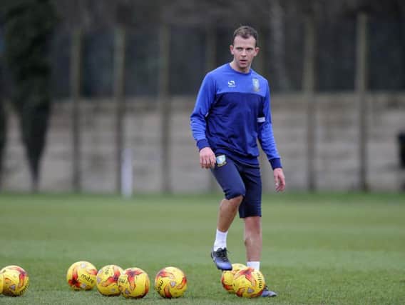 Jordan Rhodes in training with his new club