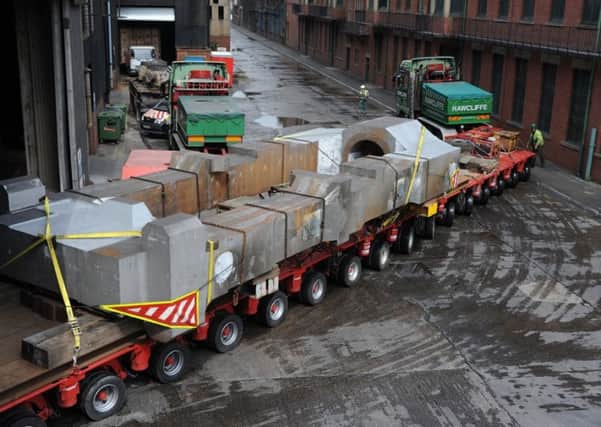 Forgemasters is a big exporter. Here, two giant castings weighing 600 tonnes leave the site bound for Venezuela.
