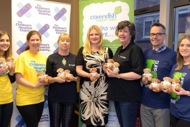 Sheffield's mistress cutler Dr Julie Edwards with The Star's editor Nancy Fielder, Beverly Nevill, the mistress cutler's assistant, and representatives from the Children's Hospital Charity and the Cavendish Centre
