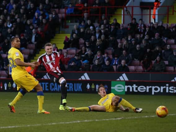 Caolan Lavery makes it 4-0 to Sheffield United against AFC Wimbledon