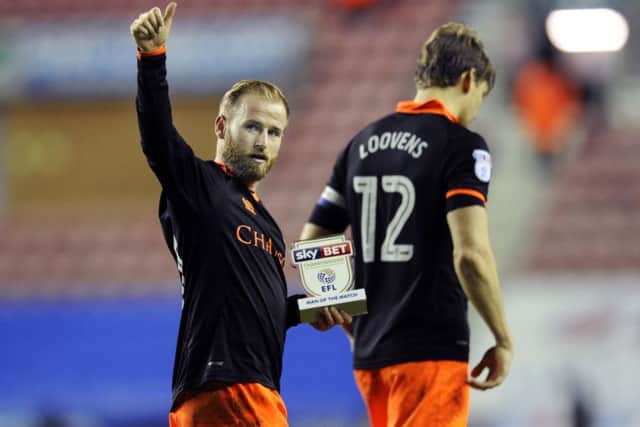 Barry Bannan was named man of the match on Friday night against Wigan.....Pic Steve Ellis