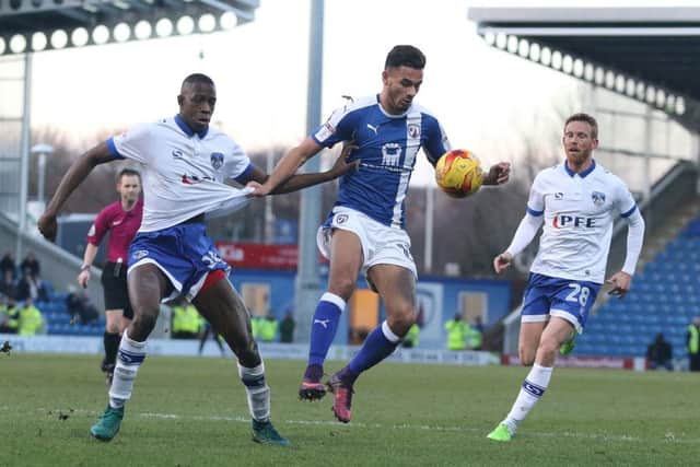 Chesterfield v Oldham Athletic, David Faupala