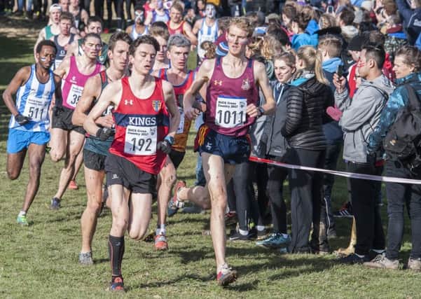 Action from the BUCS Cross Country champiionships  at Graves Park in Sheffield. Photo: dean Atkins