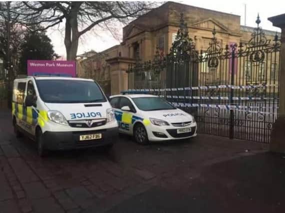 Police sealed off Weston Park
