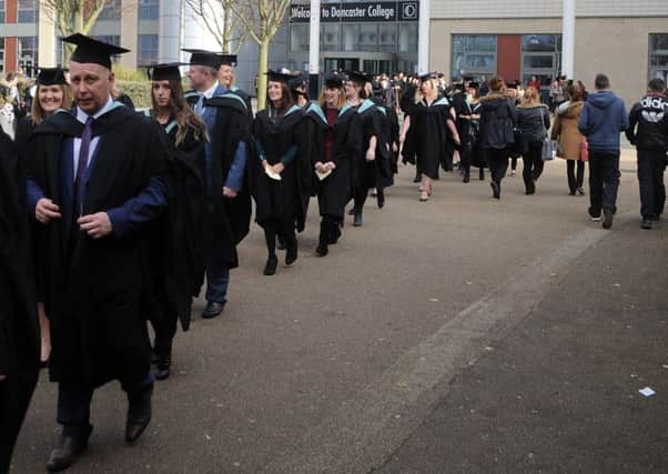 The precession for the Doncaster College graduation 2015. Picture: Andrew Roe
