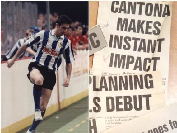 Eric Cantona's days at Sheffield Wednesday were short lived.