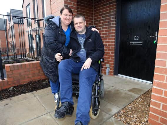 Sarah and Dean Raynes are among the first tenants at the new council houses in Darnall.