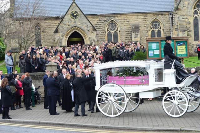 Funeral of murdered teenager Leonne Weeks at St Leonards Church in Dinnington