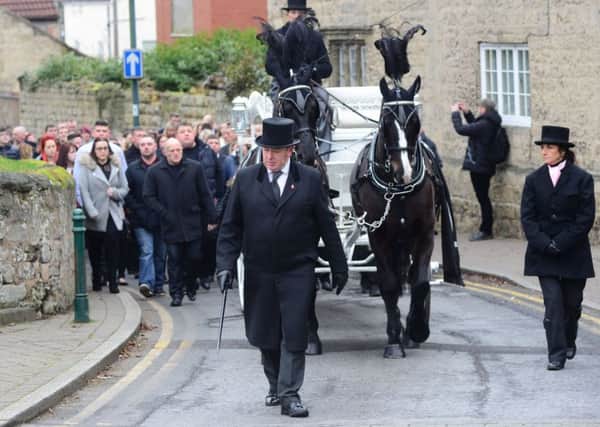 Funeral of Leonne Weeks in Dinnington