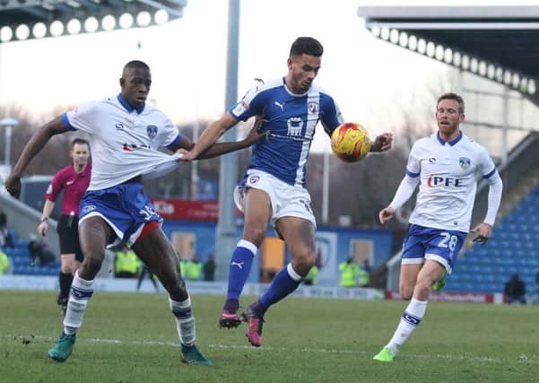 On loan front man David Faupala will be hoping for another start for Chesterfield this weekend