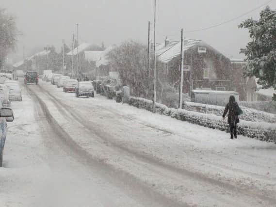 Parts of Sheffield are set to wake up to a covering of snow tomorrow
