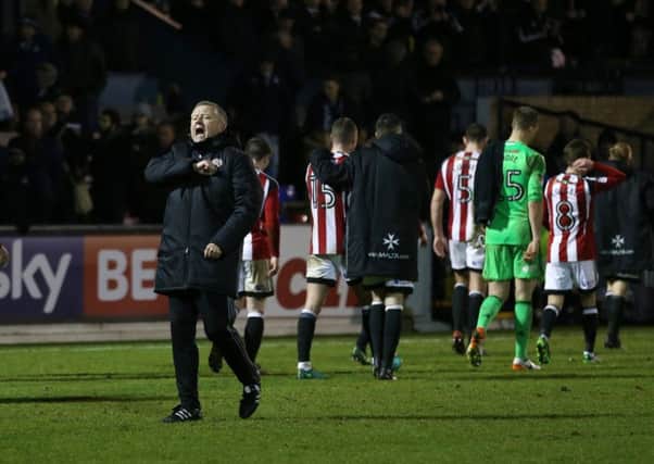 Sheffield United manager Chris Wilder has thanked the fans. Pic David Klein/Sportimage