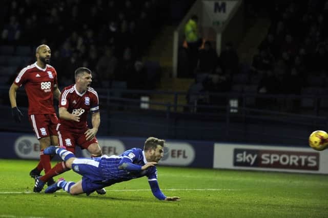 GOAL...Owls Sam Winnall scores second goal