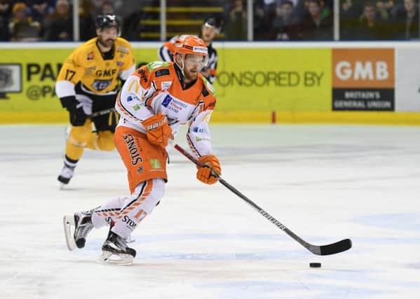 Robert Dowd at Nottingham Panthers rink