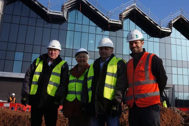 New Image management with Mayor Ros Jones and Building Manager Rob Bratherton from Willmott Dixon.