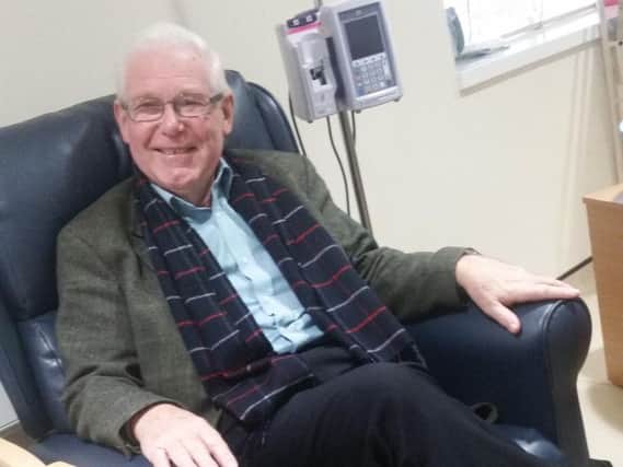 Victor Fleming is receiving treatment for bladder cancer in Sheffield